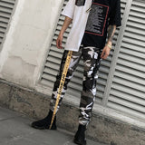 LAPPSTER Ankel Length Camo Pants 2019 Overalls Men Streetwear Hip Hop Cargo Pants Camouflage Hip Hop Joggers Track Pants Orange