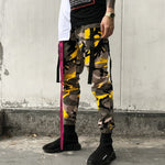 LAPPSTER Ankel Length Camo Pants 2019 Overalls Men Streetwear Hip Hop Cargo Pants Camouflage Hip Hop Joggers Track Pants Orange
